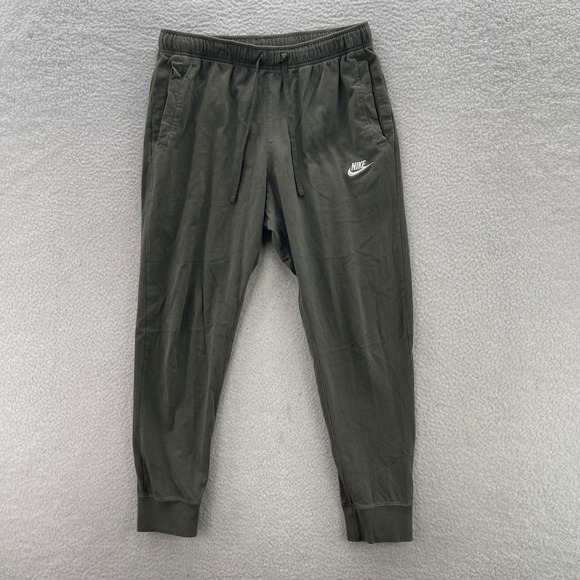 Nike Other - Nike Sweatpants Mens L Olive Green Club Jersey Jogger Lightweight Gym Comfort
